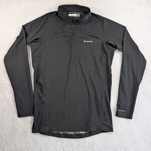 Columbia Omni Heat 1/4 Zip Black Thermal Pullover